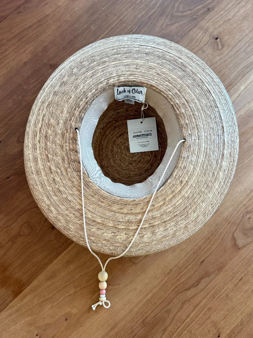 NWT Lack of Color Island Palma Boater Hat, Size L/XL